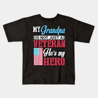 Happy Veteran Memorial Day Grandpa Kids T-Shirt